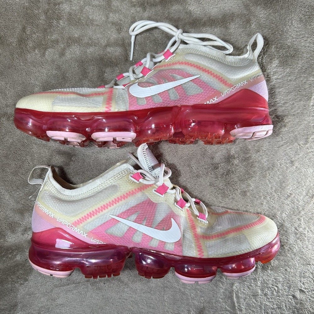 Nike Air VaporMax 2019 Women's Size 9.5 Pink Tint White Magenta AR6632-105 Shoes